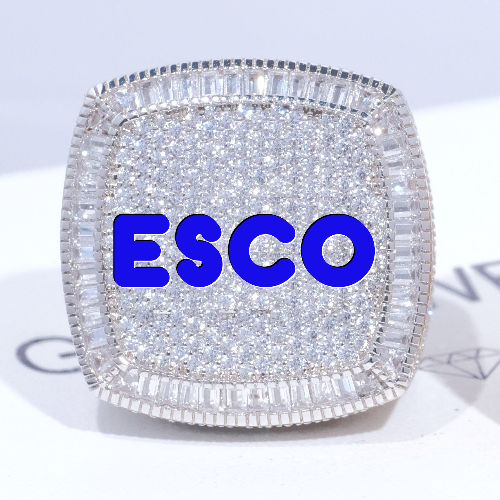 CUSTOM LETTER 3D ICED RING