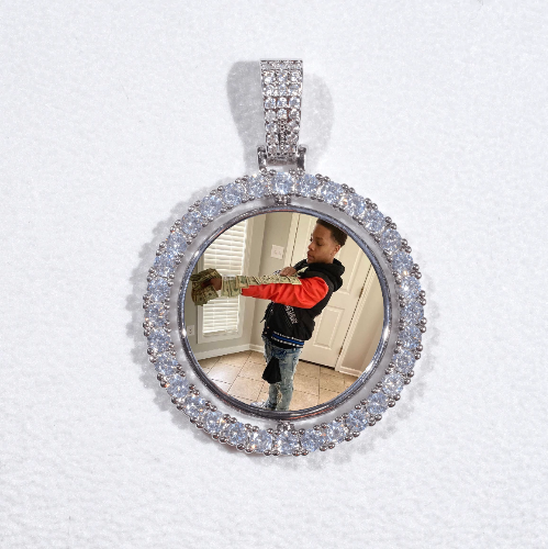 3D Spinning 2-Faced Custom Picture Pendant