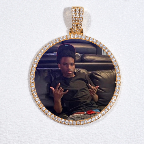 MEDIUM 3D CIRCLE CUSTOM PICTURE PENDANT