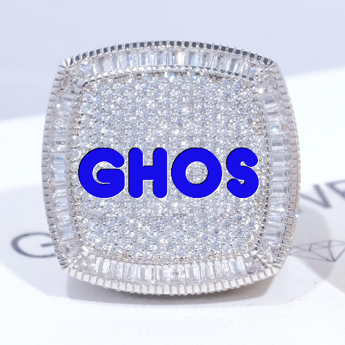 CUSTOM LETTER 3D ICED RING