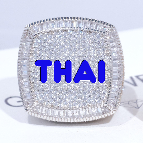 CUSTOM LETTER 3D ICED RING