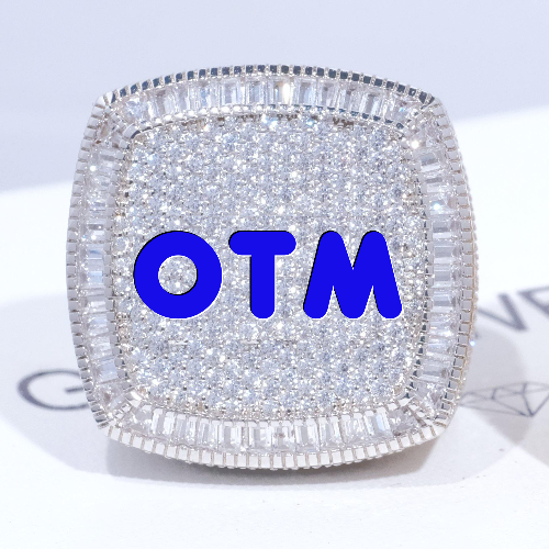 CUSTOM LETTER 3D ICED RING