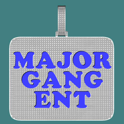 CUSTOM LETTER NECKLACE 3D BIG SQUARE