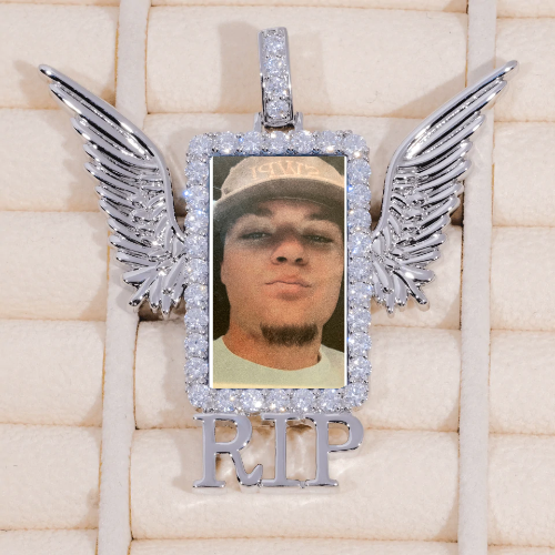 RIP WING 3D CUSTOM PICTURE PENDANT