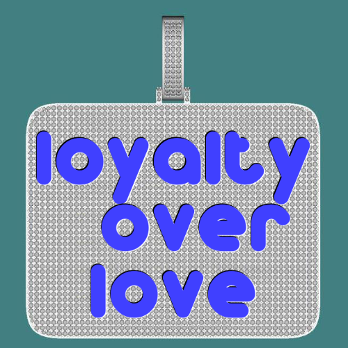 CUSTOM LETTER NECKLACE 3D BIG SQUARE