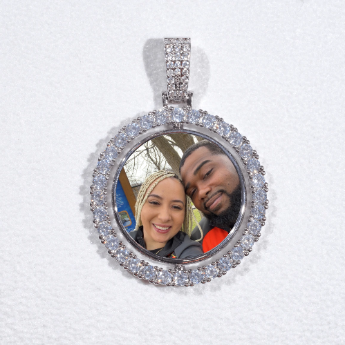 3D Spinning 2-Faced Custom Picture Pendant