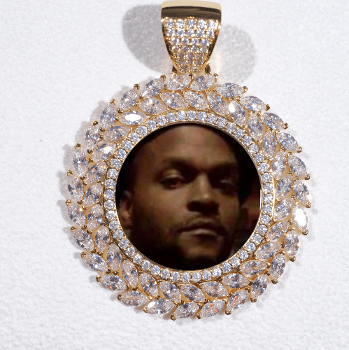 Large 3D Wheat Ear Custom Picture Pendant
