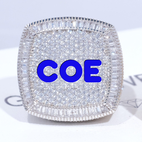 CUSTOM LETTER 3D ICED RING