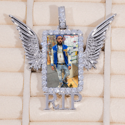 RIP WING 3D CUSTOM PICTURE PENDANT