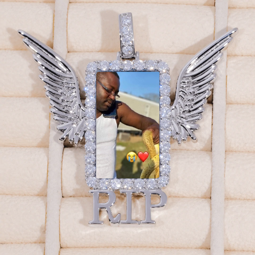 RIP WING 3D CUSTOM PICTURE PENDANT