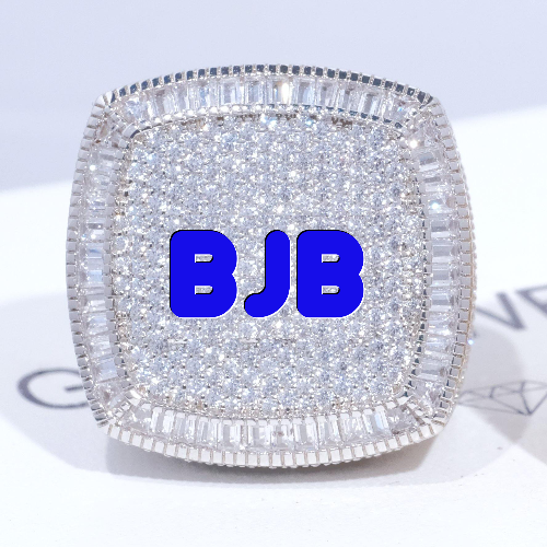 CUSTOM LETTER 3D ICED RING