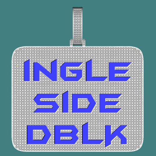 CUSTOM LETTER NECKLACE 3D BIG SQUARE