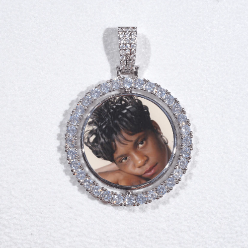 3D Spinning 2-Faced Custom Picture Pendant