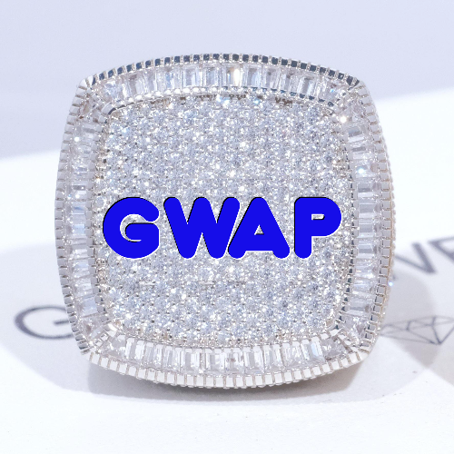 CUSTOM LETTER 3D ICED RING