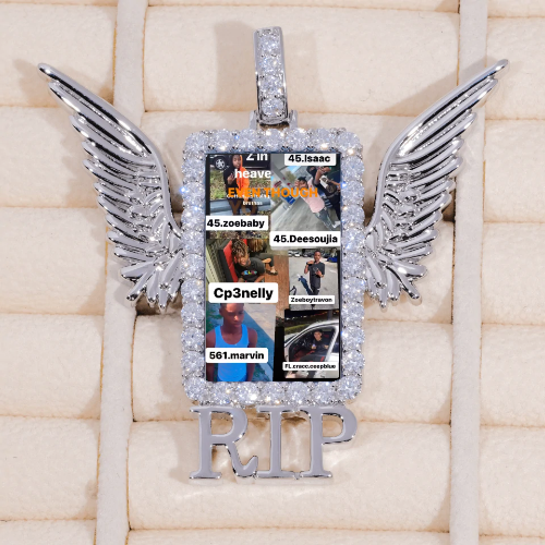 RIP WING 3D CUSTOM PICTURE PENDANT