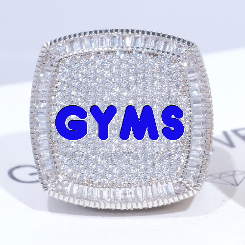 CUSTOM LETTER 3D ICED RING