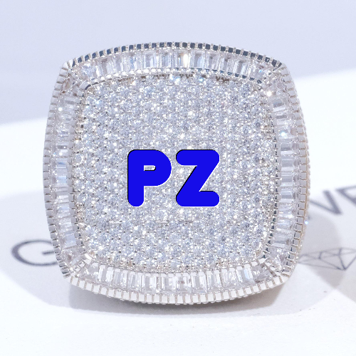 CUSTOM LETTER 3D ICED RING