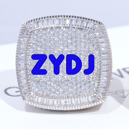 CUSTOM LETTER 3D ICED RING