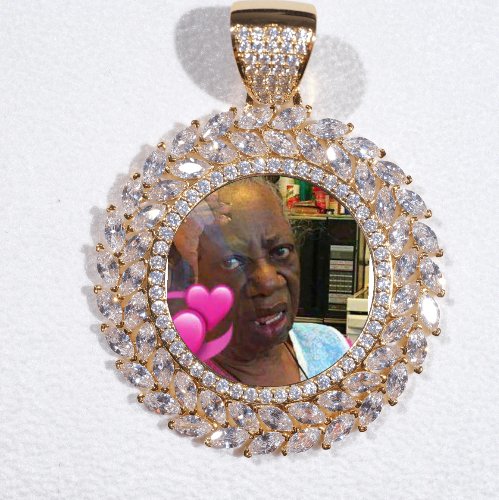 Large 3D Wheat Ear Custom Picture Pendant