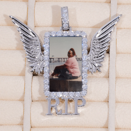 RIP WING 3D CUSTOM PICTURE PENDANT