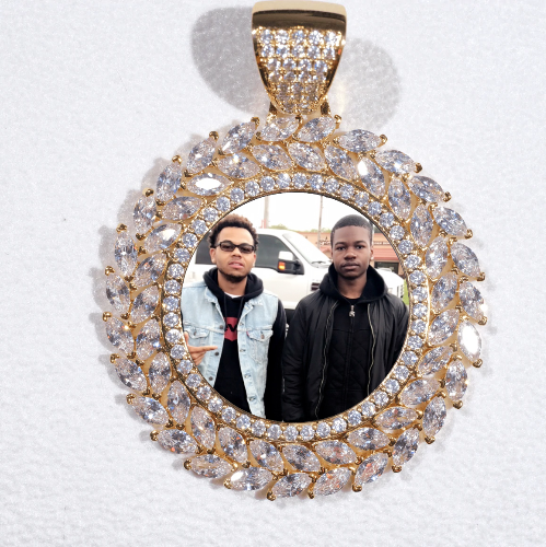 Large 3D Wheat Ear Custom Picture Pendant