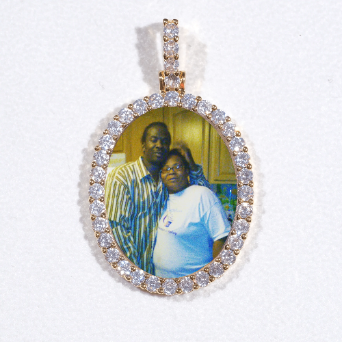 3D Oval Custom Picture Pendant