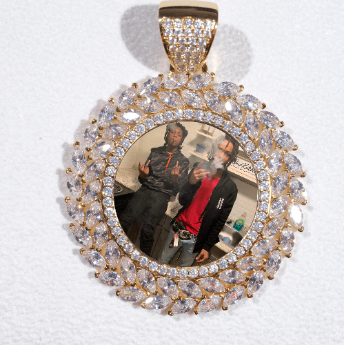 Large 3D Wheat Ear Custom Picture Pendant