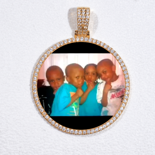 MEDIUM 3D CIRCLE CUSTOM PICTURE PENDANT