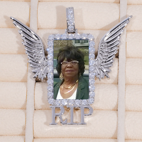 RIP WING 3D CUSTOM PICTURE PENDANT