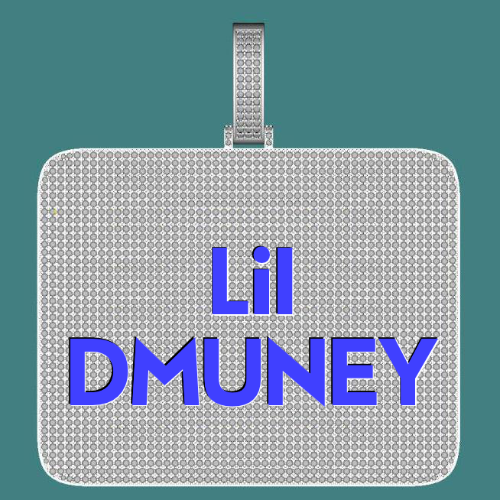 CUSTOM LETTER NECKLACE 3D BIG SQUARE