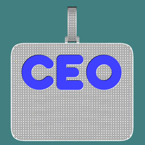 CUSTOM LETTER NECKLACE 3D BIG SQUARE