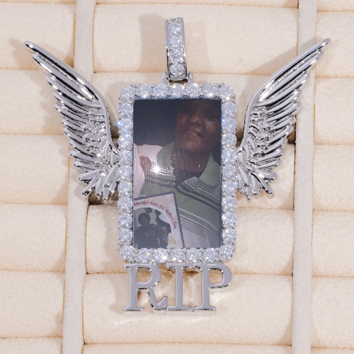 RIP WING 3D CUSTOM PICTURE PENDANT