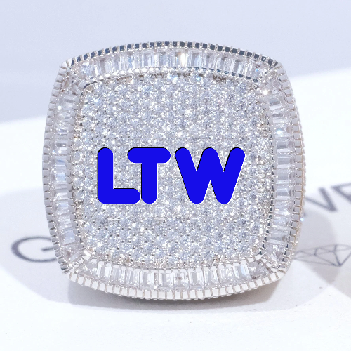 CUSTOM LETTER 3D ICED RING