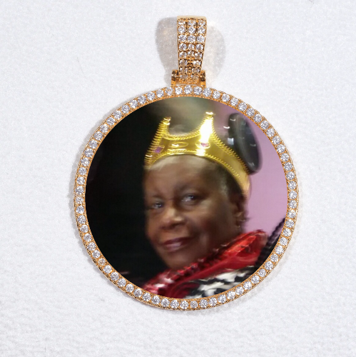 MEDIUM 3D CIRCLE CUSTOM PICTURE PENDANT