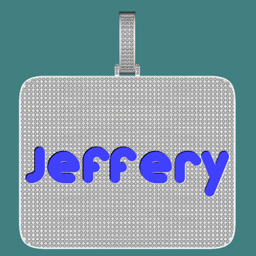 CUSTOM LETTER NECKLACE 3D BIG SQUARE