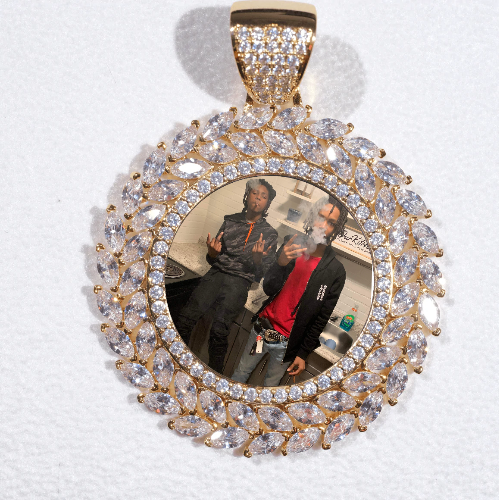 Large 3D Wheat Ear Custom Picture Pendant
