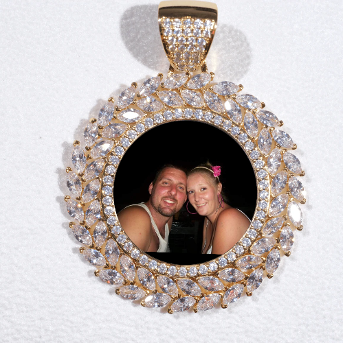 Large 3D Wheat Ear Custom Picture Pendant