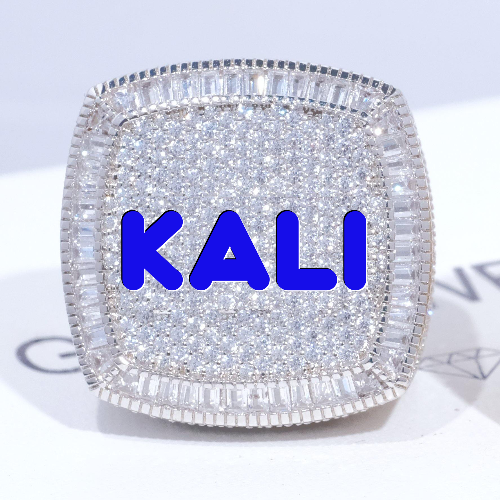 CUSTOM LETTER 3D ICED RING