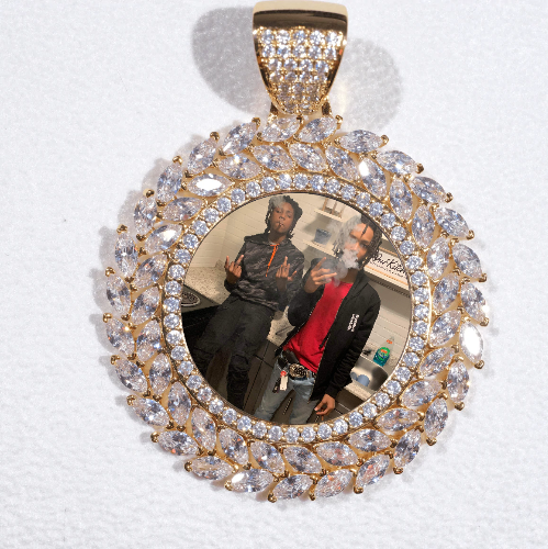 Large 3D Wheat Ear Custom Picture Pendant
