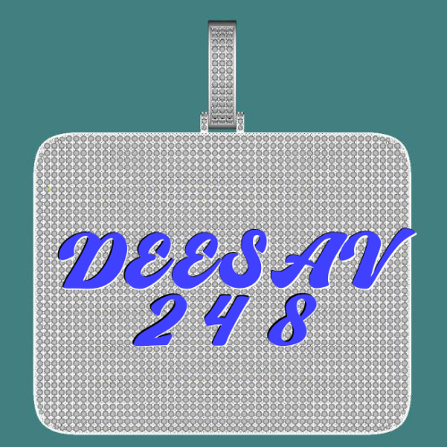 CUSTOM LETTER NECKLACE 3D BIG SQUARE