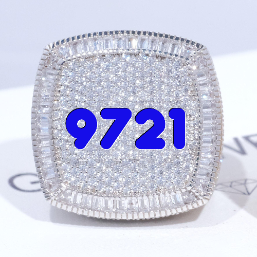 CUSTOM LETTER 3D ICED RING