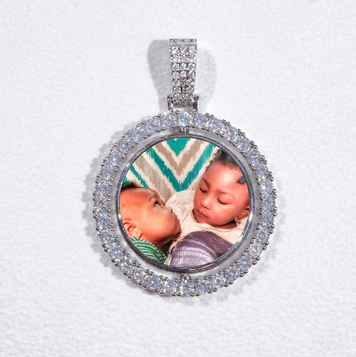 3D Spinning 2-Faced Custom Picture Pendant