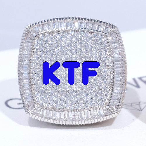 CUSTOM LETTER 3D ICED RING