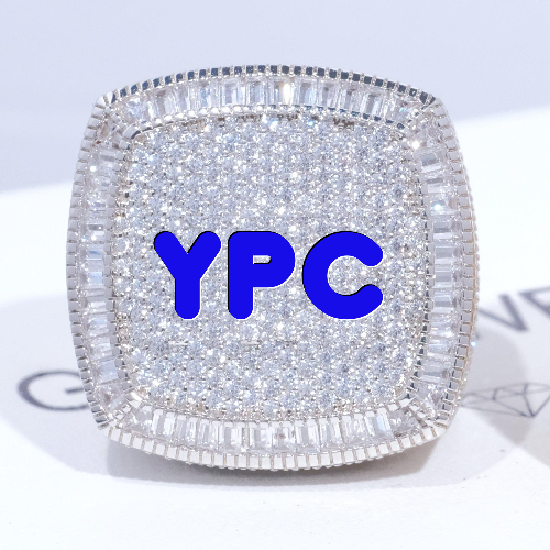 CUSTOM LETTER 3D ICED RING