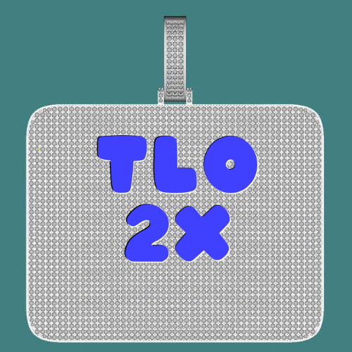 CUSTOM LETTER NECKLACE 3D BIG SQUARE
