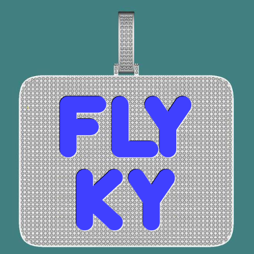 CUSTOM LETTER NECKLACE 3D BIG SQUARE