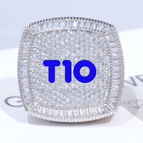 CUSTOM LETTER 3D ICED RING