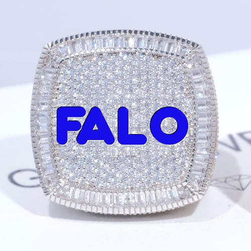 CUSTOM LETTER 3D ICED RING
