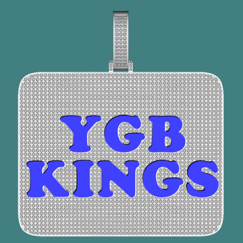 CUSTOM LETTER NECKLACE 3D BIG SQUARE