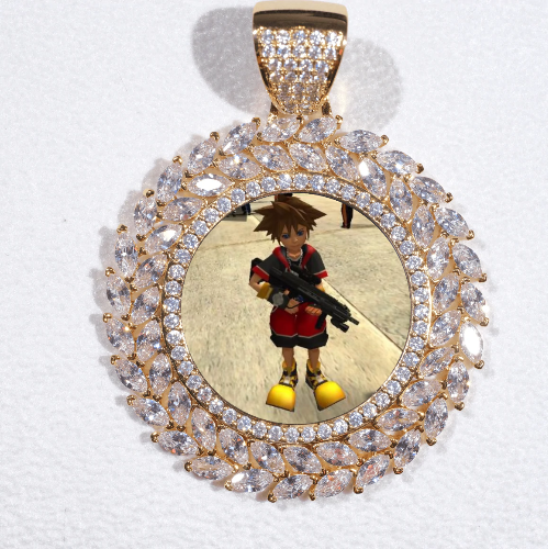 Large 3D Wheat Ear Custom Picture Pendant